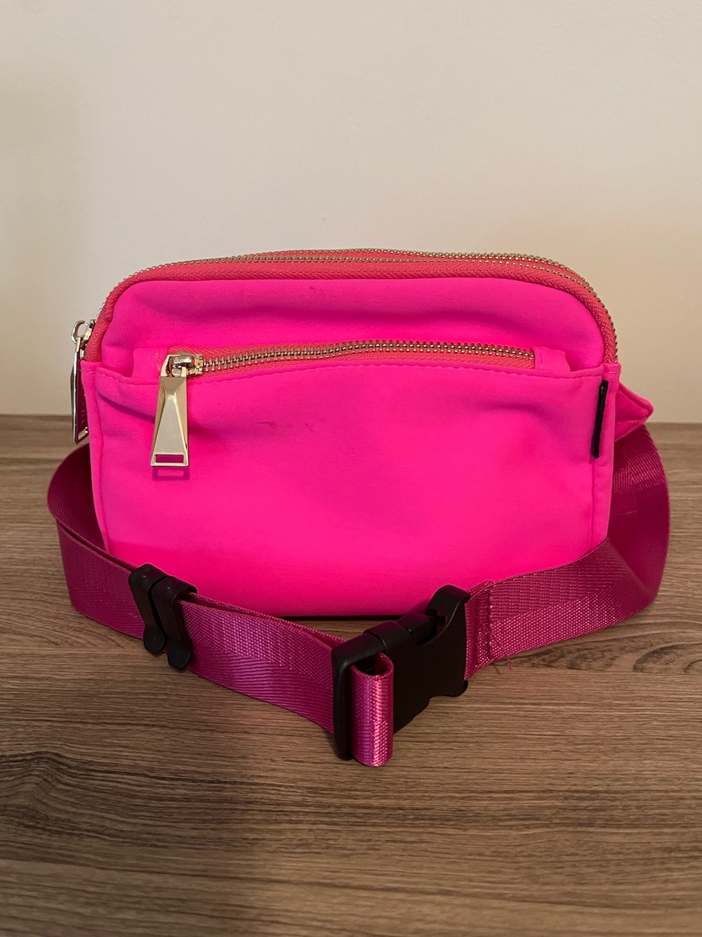 Vibrant Hot Pink Women's Crossbody Belt Bag